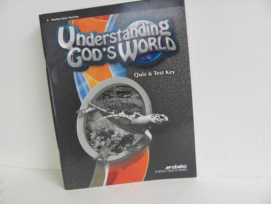 Understanding God's World Abeka Quiz/Test Key  Pre-Owned Science Textbooks