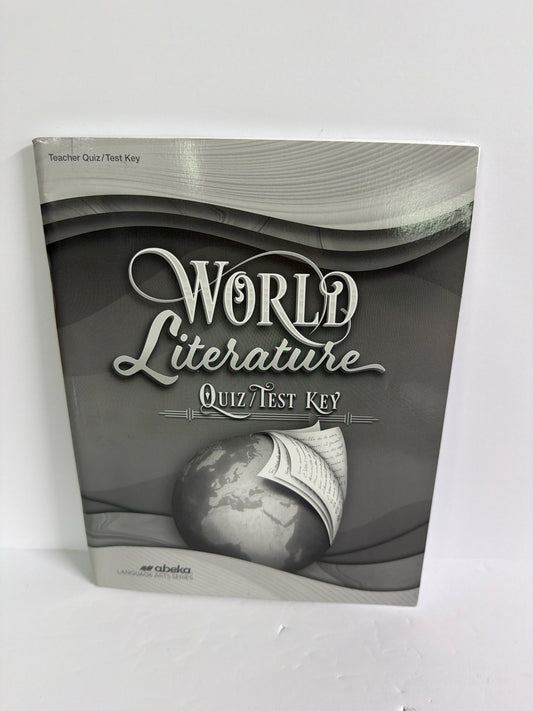 World Literature Abeka Quiz/Test Key  Pre-Owned 10th Grade Literature