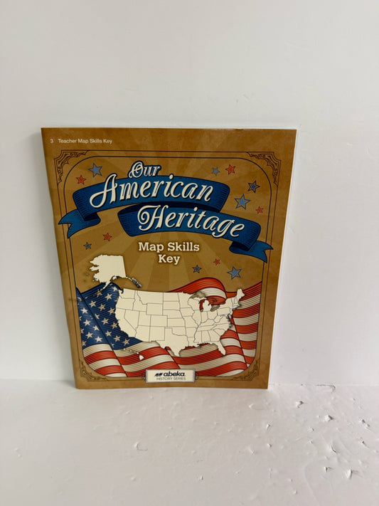 Our American Heritage Abeka Map Skills Key  Pre-Owned History Textbooks