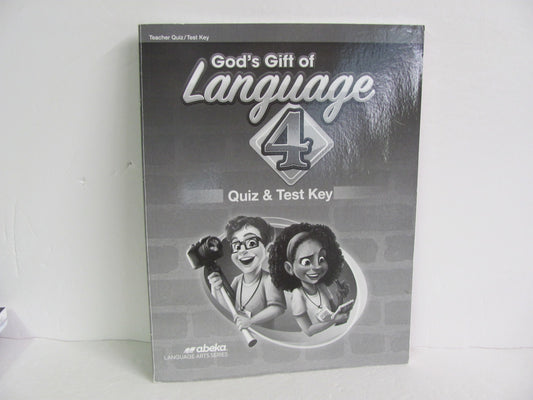 Language 4 Abeka Quiz/Test Key  Pre-Owned 4th Grade Language Textbooks