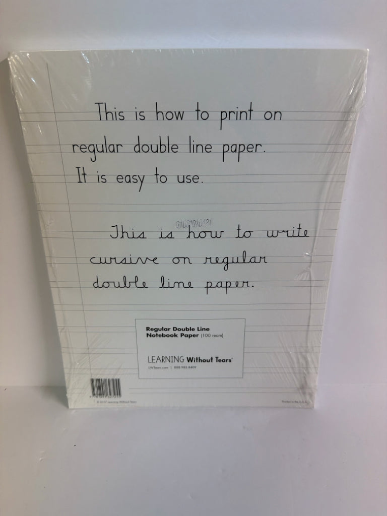 Notebook Paper Learning Without Tears Pre-Owned Miscellaneous