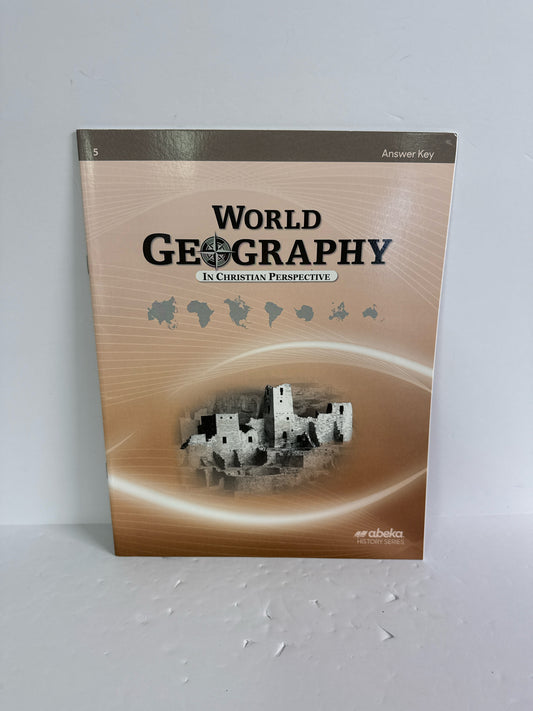 World Geography Abeka Answer Key  Pre-Owned 9th Grade History Textbooks