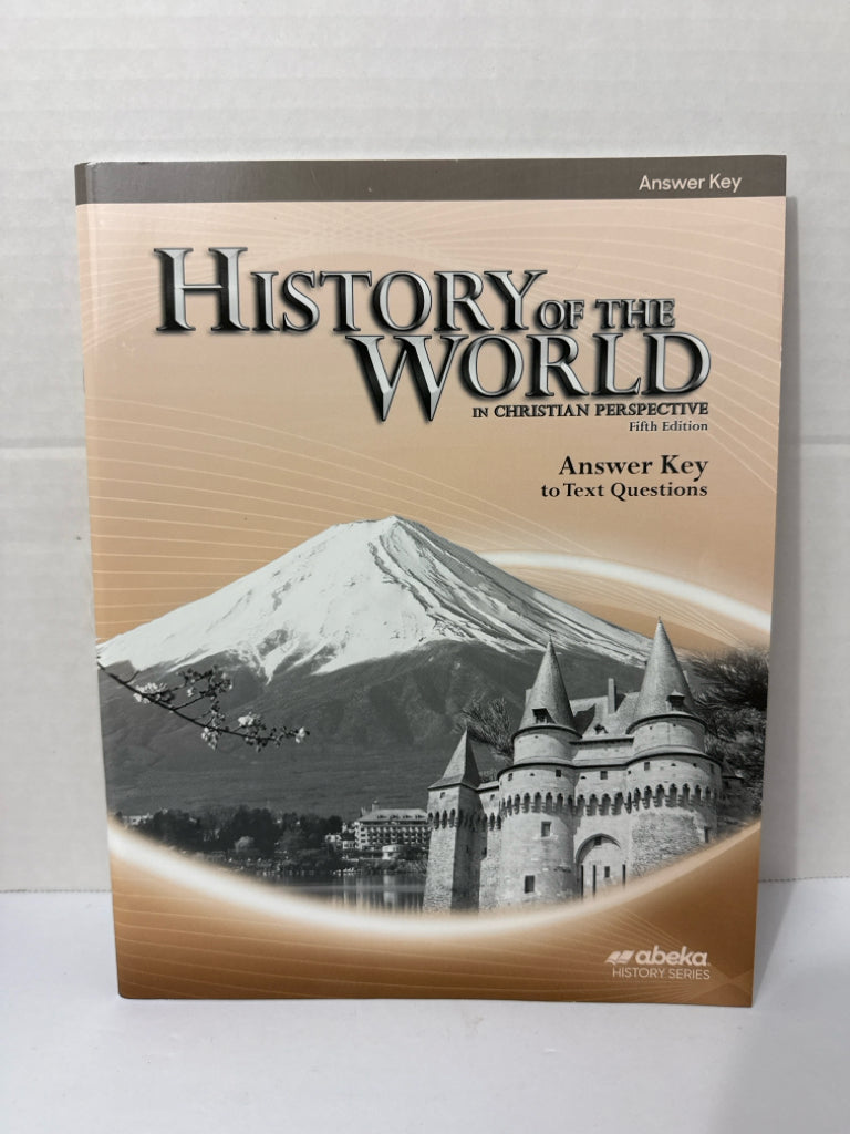 History of the World Abeka Answer Key Pre-Owned 7th Grade History Textbooks