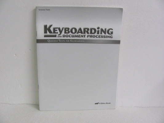 Keyboarding Abeka Quizzes/Tests  Pre-Owned High School Electives (Books)