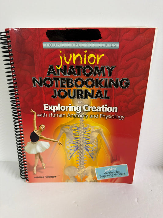 Junior Anatomy Notebooking Journal Apologia No Writing  Used Science Textbooks
