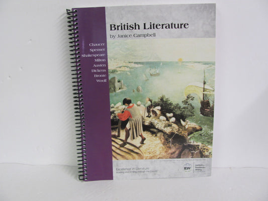 British Literature IEW Student Book Pre-Owned Campbell Reading Textbooks