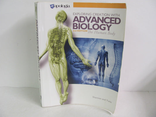 Advanced Biology Apologia Student Book Pre-Owned Yunis Science Textbooks