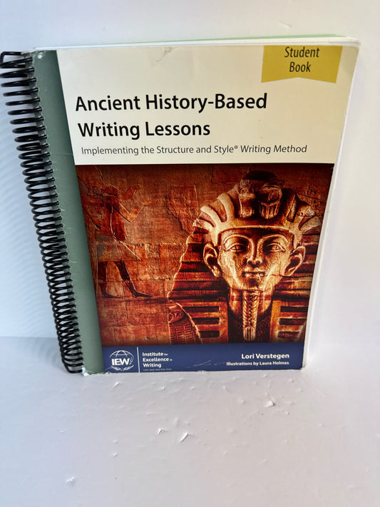 Ancient History Based Writing IEW Student Book Pre-Owned Middle School IEW