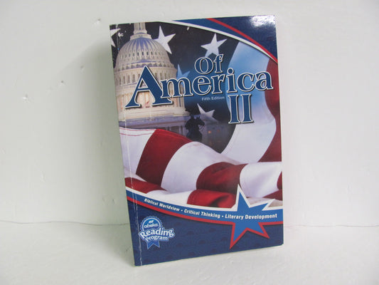 Of America II Abeka Student Book Pre-Owned 6th Grade Reading Textbooks