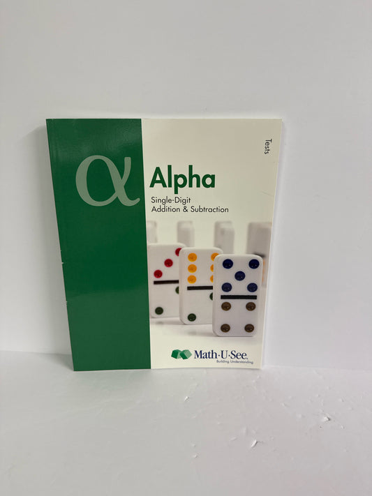 Alpha Math U See Tests  Pre-Owned Elementary Mathematics Textbooks