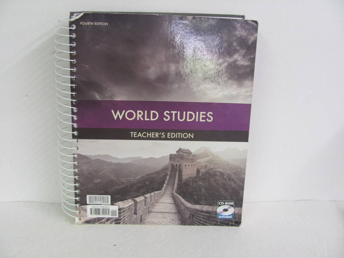 World Study Book World Studies BJU Press Teacher Edition Pre-Owned 7th Grade History ...
