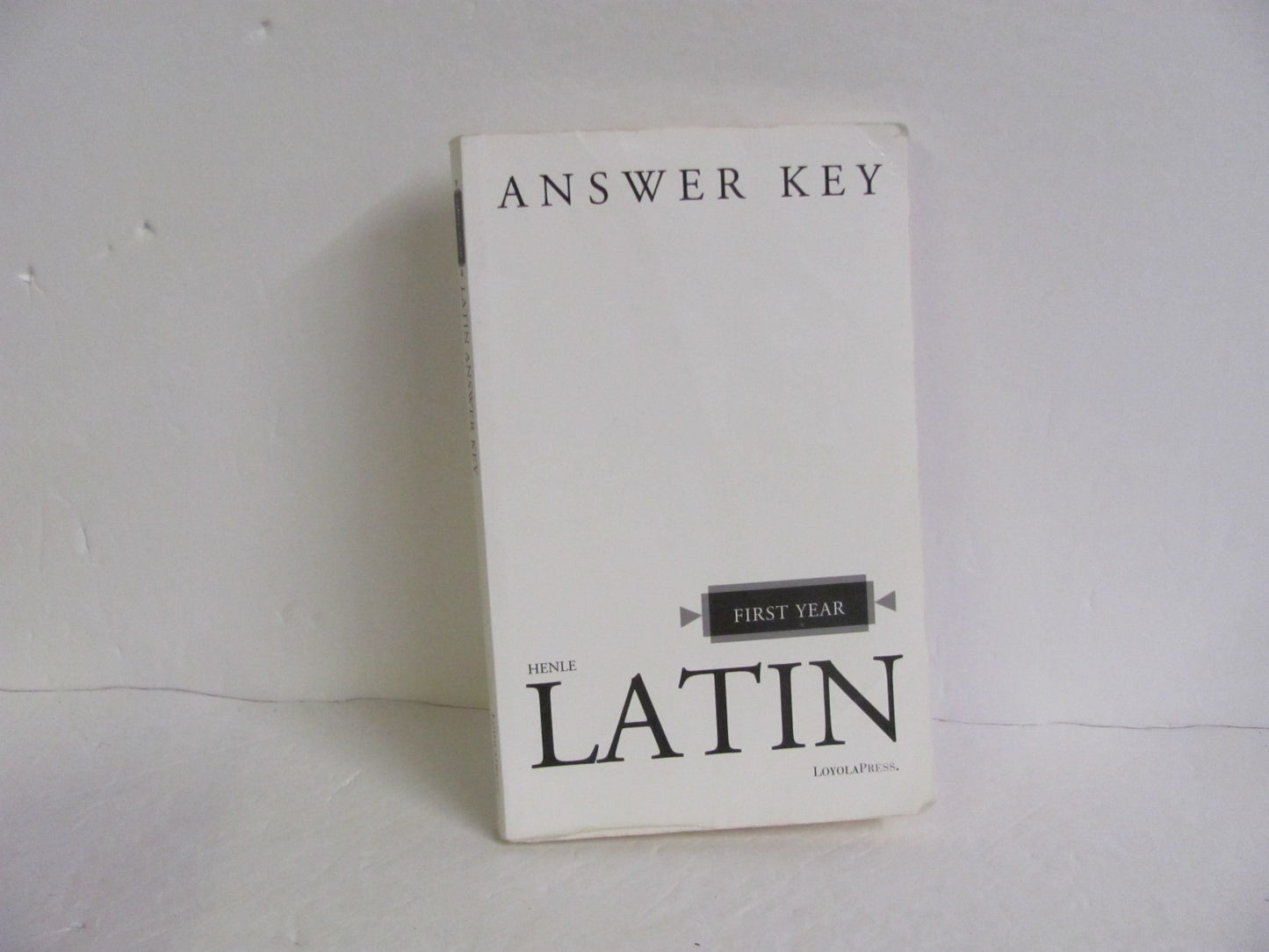 Henle Latin First Year Loyola Answer Key  Pre-Owned High School Latin Books