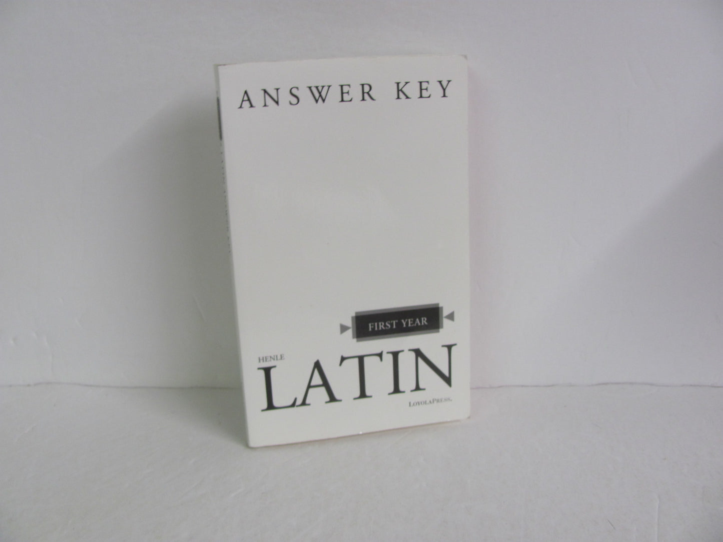 Henle Latin First Year Loyola Answer Key  Pre-Owned Latin Books