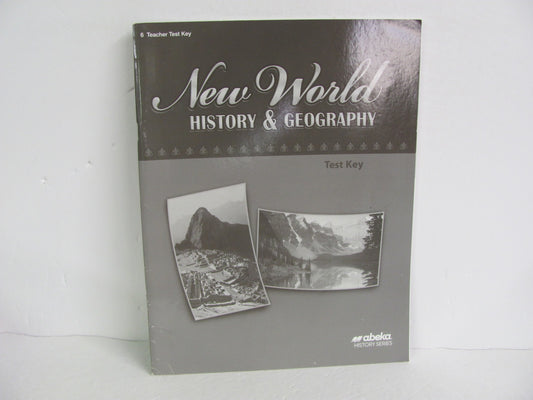 New World History Abeka Test Key Pre-Owned 6th Grade History Textbooks