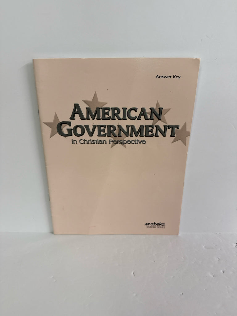 American Government Abeka Answer Key  Pre-Owned 12th Grade History Textbooks