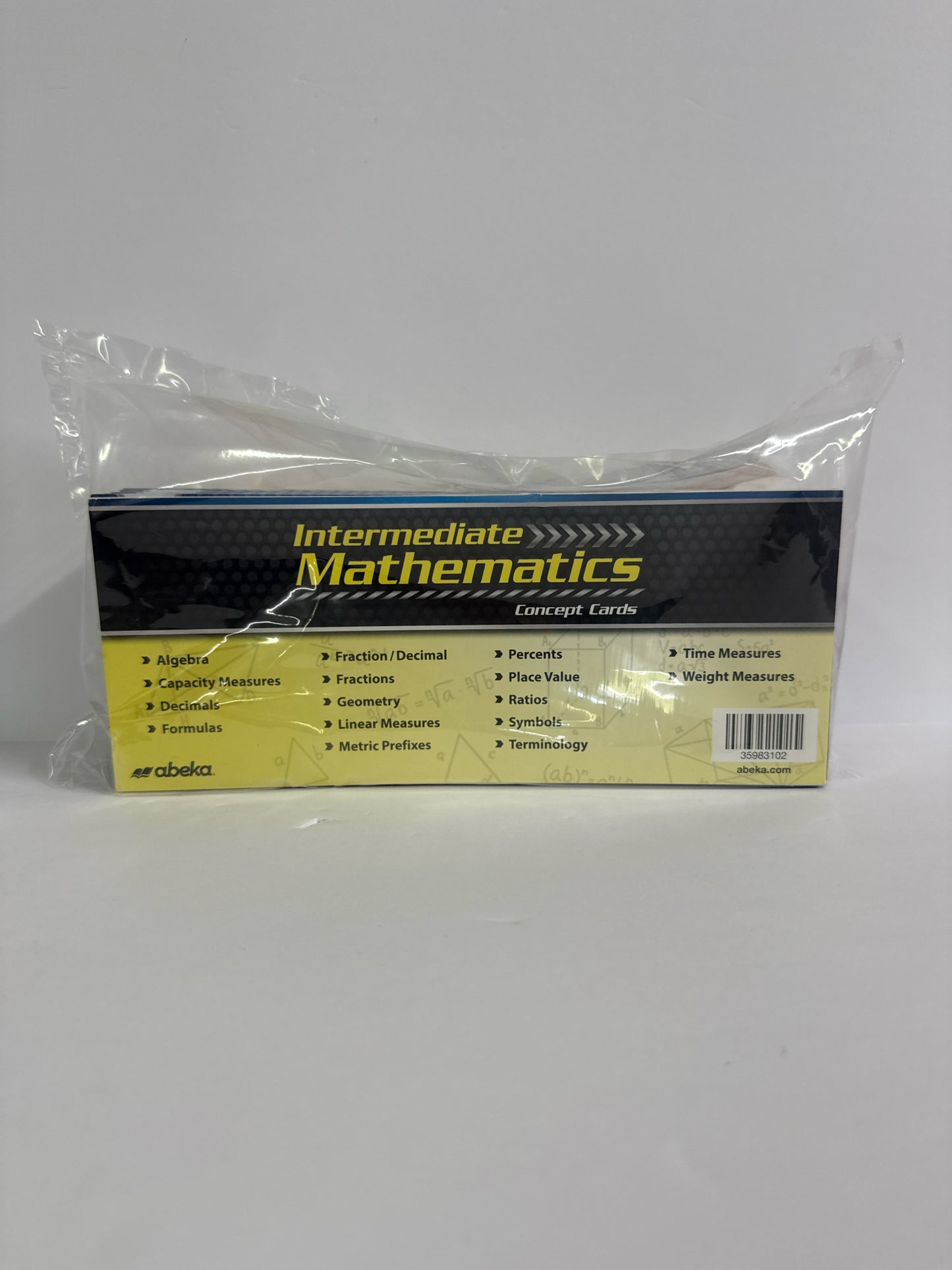 Intermediate Mathematics Abeka Concept Cards  Pre-owned Math Help Books