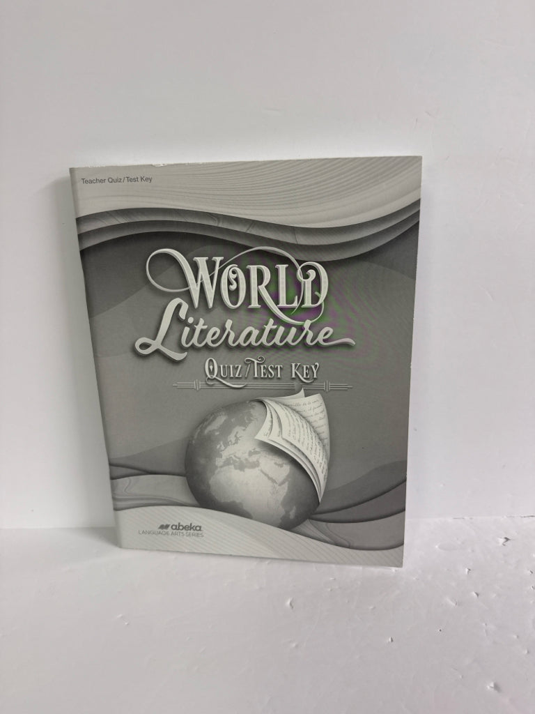World Literature Abeka Quiz/Test Key  Pre-Owned 10th Grade Language Textbooks
