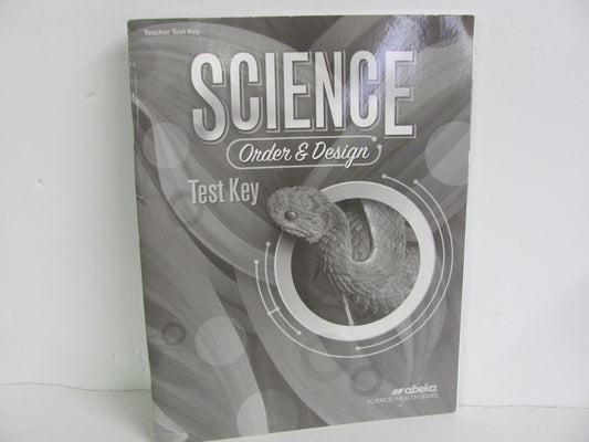 Order & Design Abeka Test Key Pre-Owned 7th Grade Science Textbooks