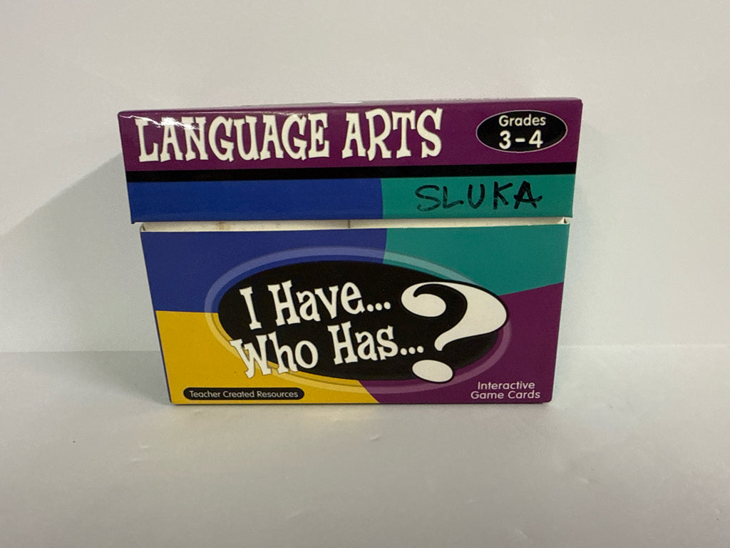 I have who has? Teacher Created Resources Cards Pre-Owned Miscellaneous