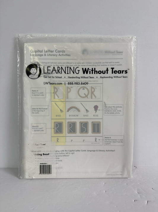 Capital Letter Cards Learning Without Tears Pre-Owned Language Textbooks