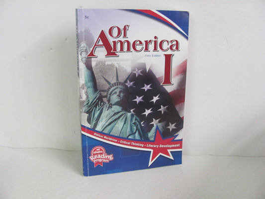 Of America 1 Abeka Student Book Pre-Owned 5th Grade Reading Textbooks