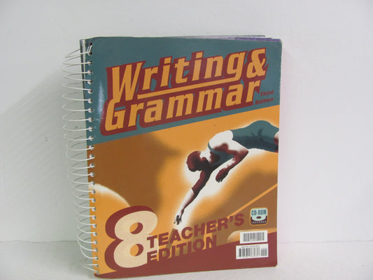 Writing & Grammar 8 BJU Press Teacher Edition  Pre-Owned Language Textbooks
