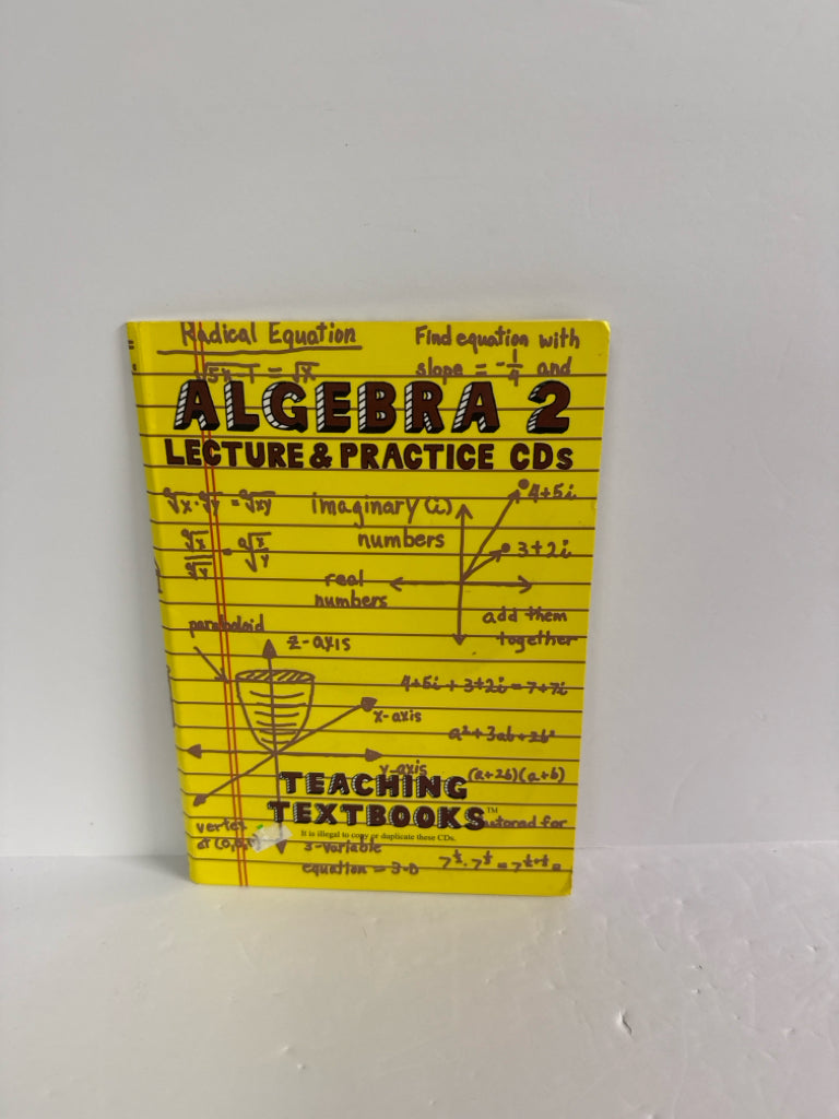 Algebra 2 Teaching Textbooks CDs Pre-Owned High School Mathematics Textbooks