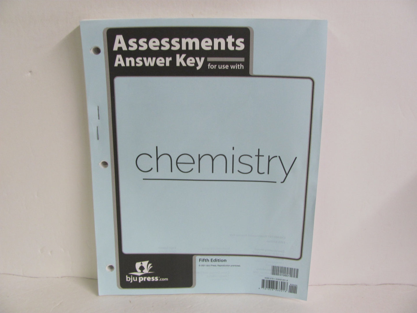 Chemistry BJU Press Test Key Pre-Owned High School Science Textbooks