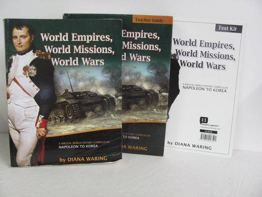 World Empires, World Missions... Diana Waring Set  Pre-Owned History Textbooks