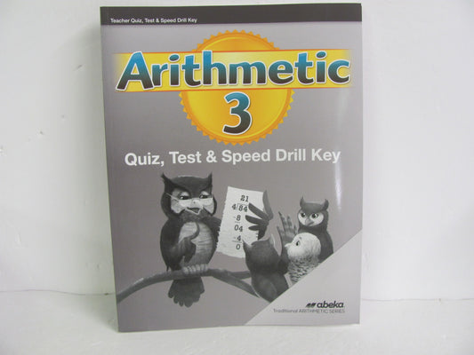 Arithmetic 3 Abeka Quiz/Test Key  Pre-Owned 3rd Grade Mathematics Textbooks