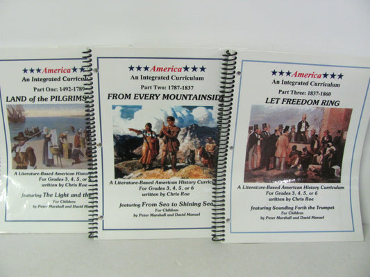 America Curriculum Pre-Owned Marshall Elementary Unit Study Books