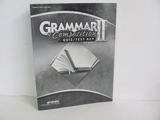 Grammar & Composition II Abeka Quiz/Test Key  Pre-Owned Language Textbooks