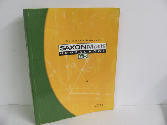 Math 65 Saxon Solution Key Pre-Owned 5th Grade Mathematics Textbooks