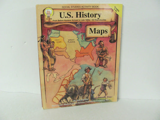U S History Maps Mark Twain Pub Pre-Owned Blattner Middle School Geography Books