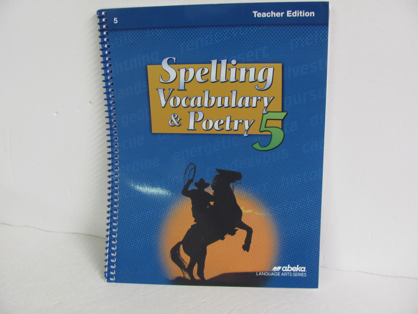 Spelling Vocabulary & Poetry Abeka 5th Grade Spelling/Vocabulary Books