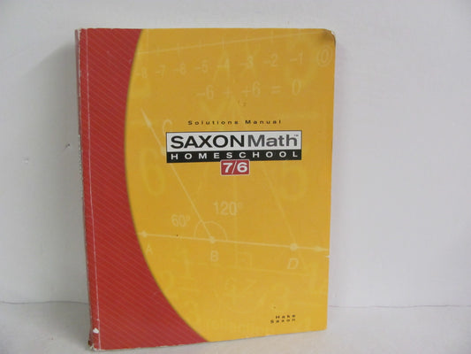 Math 76 Saxon Solution Key Pre-Owned 6th Grade Mathematics Textbooks