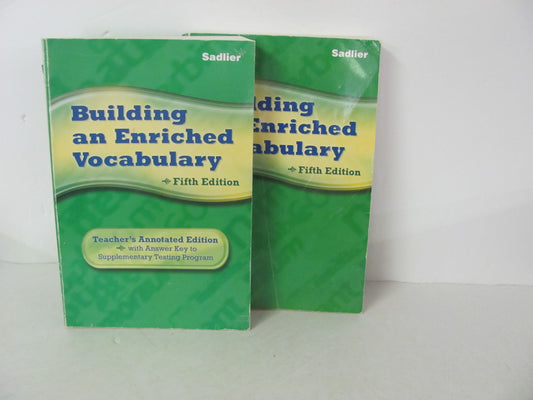 Building an Enriched Vocabulary Sadlier Set  Pre-Owned Spelling/Vocabulary Books