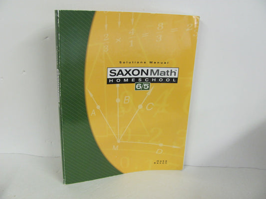 Math 65 Saxon Solution Key Pre-Owned 5th Grade Mathematics Textbooks