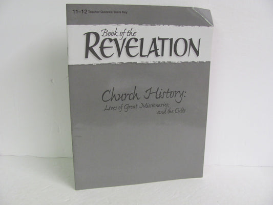 Book of the Revelation Abeka Quiz/Test Key  Pre-Owned 11th Grade Bible Textbooks