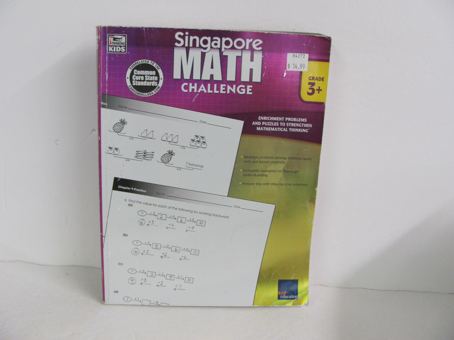 Singapore Math Challenge Thinking Kids Workbook  Pre-Owned Mathematics Textbooks