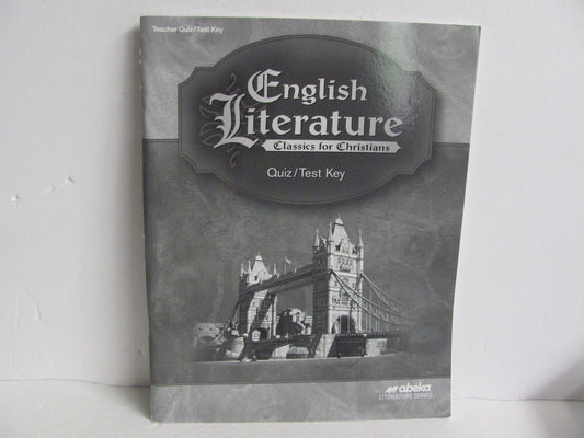 English Literature Abeka Quiz/Test Key  Pre-Owned 12th Grade Reading Textbooks
