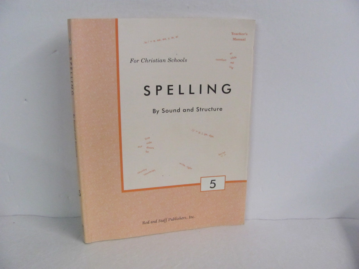 Spelling 5 Rod & Staff Teacher Manual  Pre-Owned Spelling/Vocabulary Books