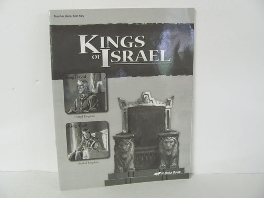 Kings of Israel Abeka Quiz/Test Key  Pre-Owned 9th Grade Bible Textbooks