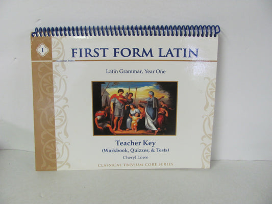 First Form Latin Memoria Press Teacher Key  Pre-Owned Latin Books