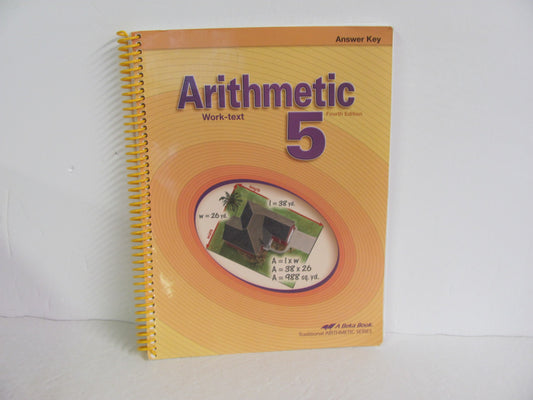 Arithmetic 5 Abeka Answer Key  Pre-Owned 5th Grade Mathematics Textbooks