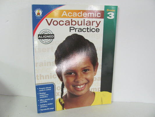 Academic Vocabulary Practice Carson Dellosa Pre-Owned Spelling/Vocabulary Books