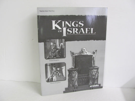 Kings of Israel Abeka Quiz/Test Key  Pre-Owned 9th Grade Bible Textbooks