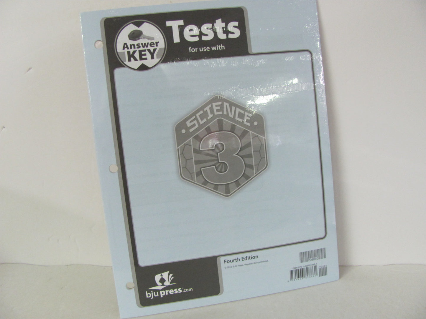 Science 3 BJU Press Test Key Pre-Owned 3rd Grade Science Textbooks