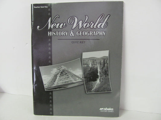 New World History Abeka Quiz Key Pre-Owned 6th Grade History Textbooks