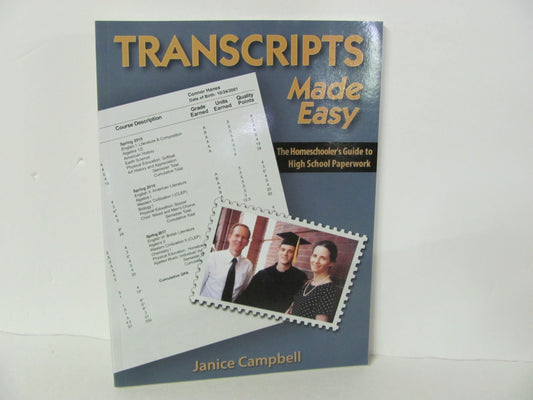 Transcripts Made Easy Everyday Education Used Campbell Educator Resources